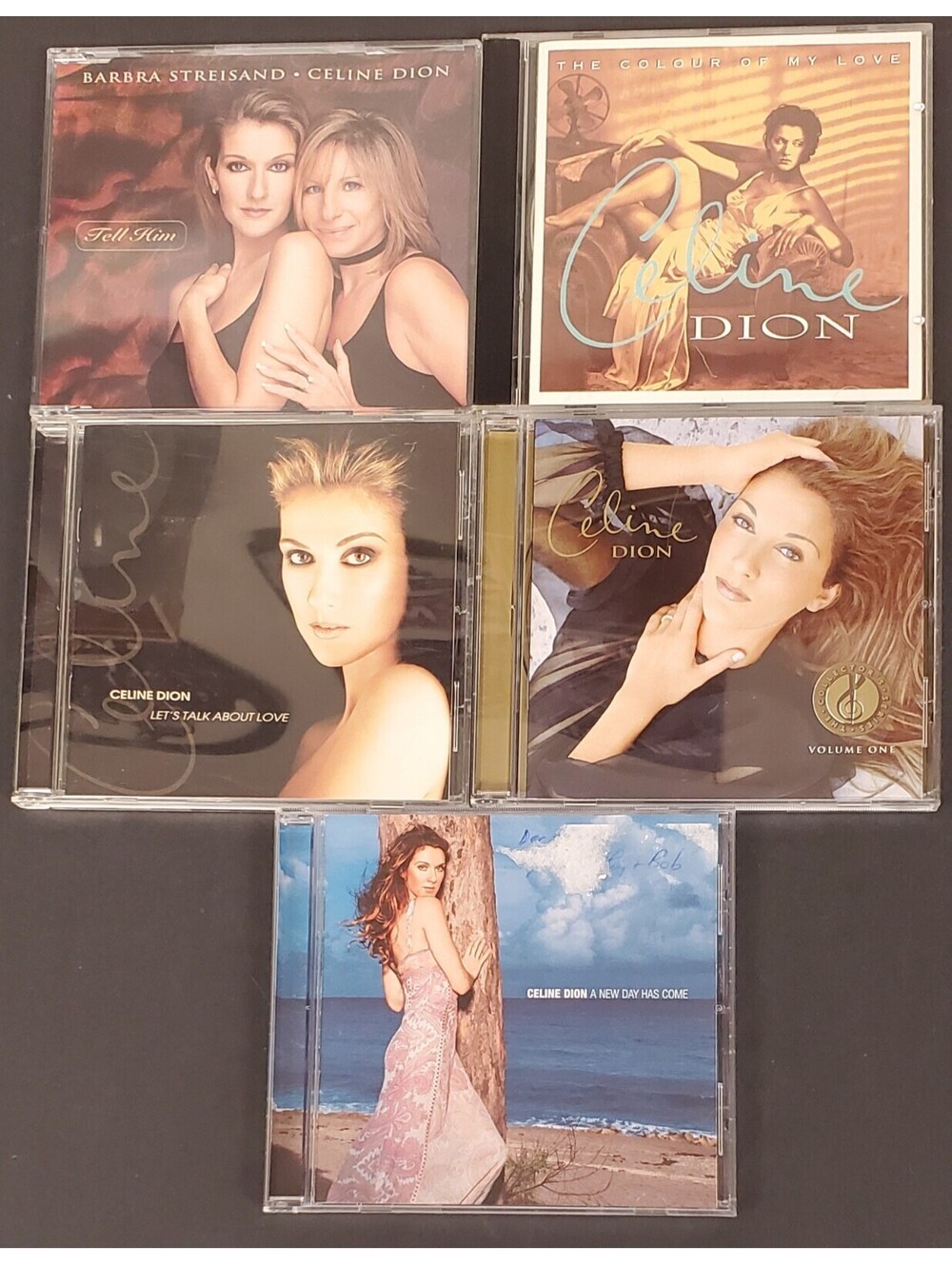 Celine Dion CD Collection - 5 Albums Including Barbra Streisand Collaboration GC